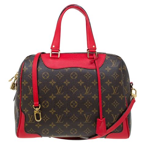 luxury red bags|louis vuitton with red trim.